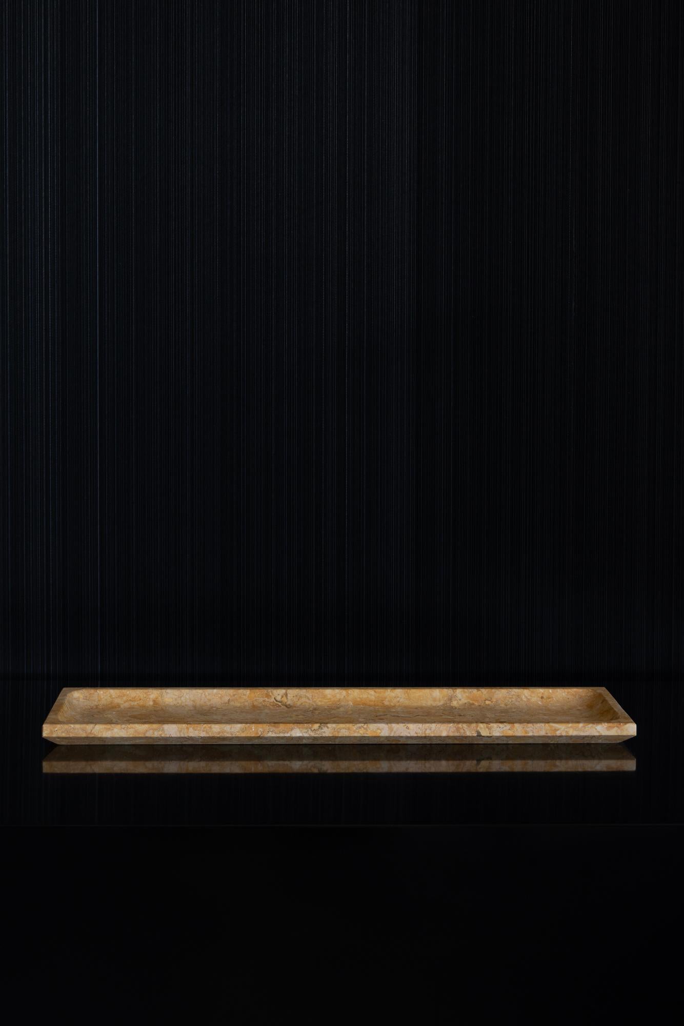 Plato grande de mármol italiano Tevere by Rytsola Collections en venta 4