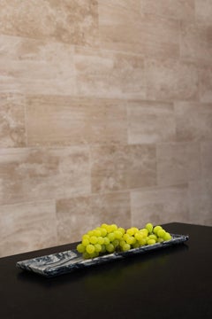 Tevere Italian Marble Serving Plate by Rytsola, Large