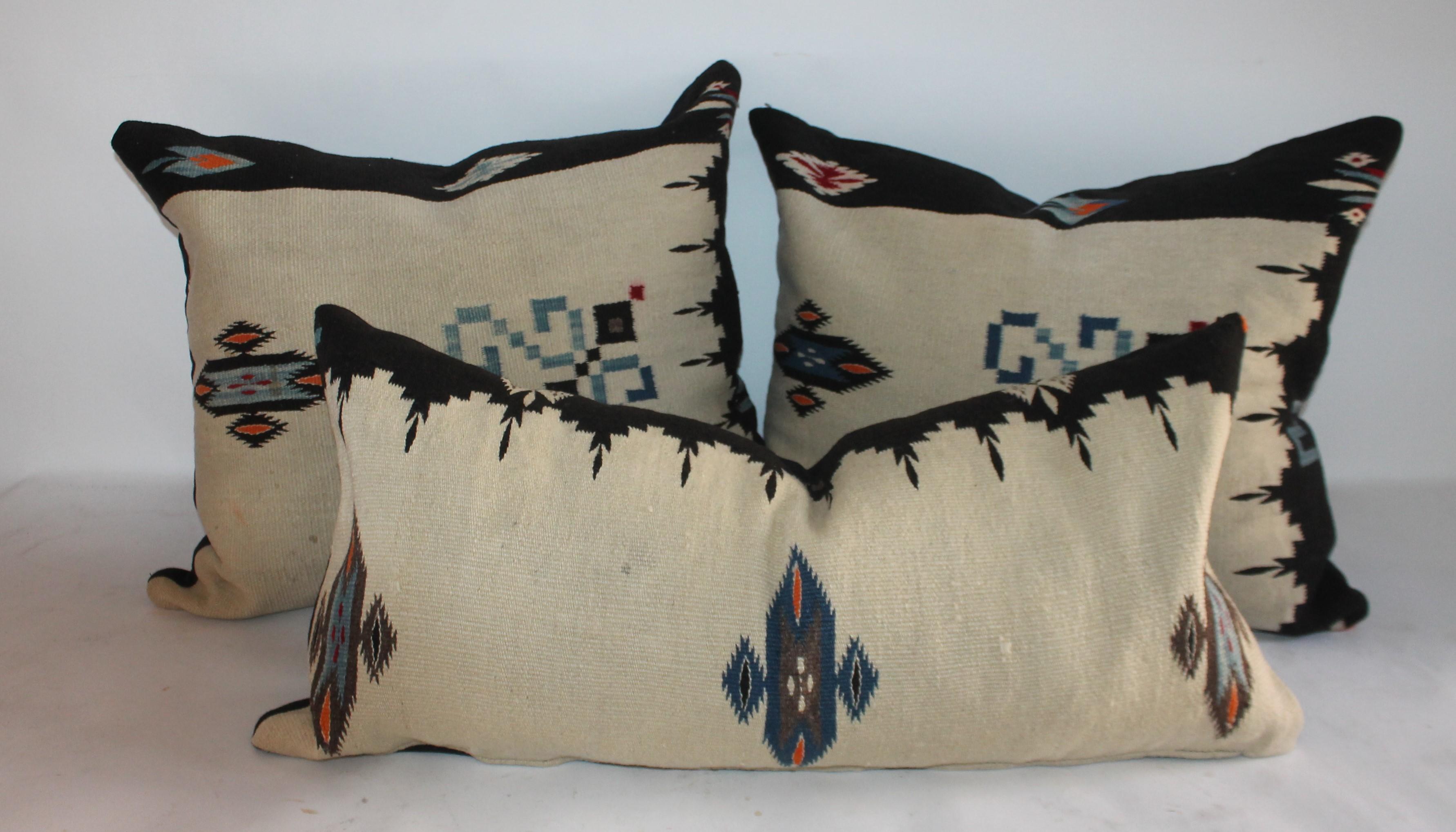 These amazing Indian weaving pillows are in fantastic condition. Some have minor age spots consistent from age and use. Selling individually @ 895.00 each. Wecan give a group price as well. The backings are in cotton linen.
Bolster 15 x 31 inches
