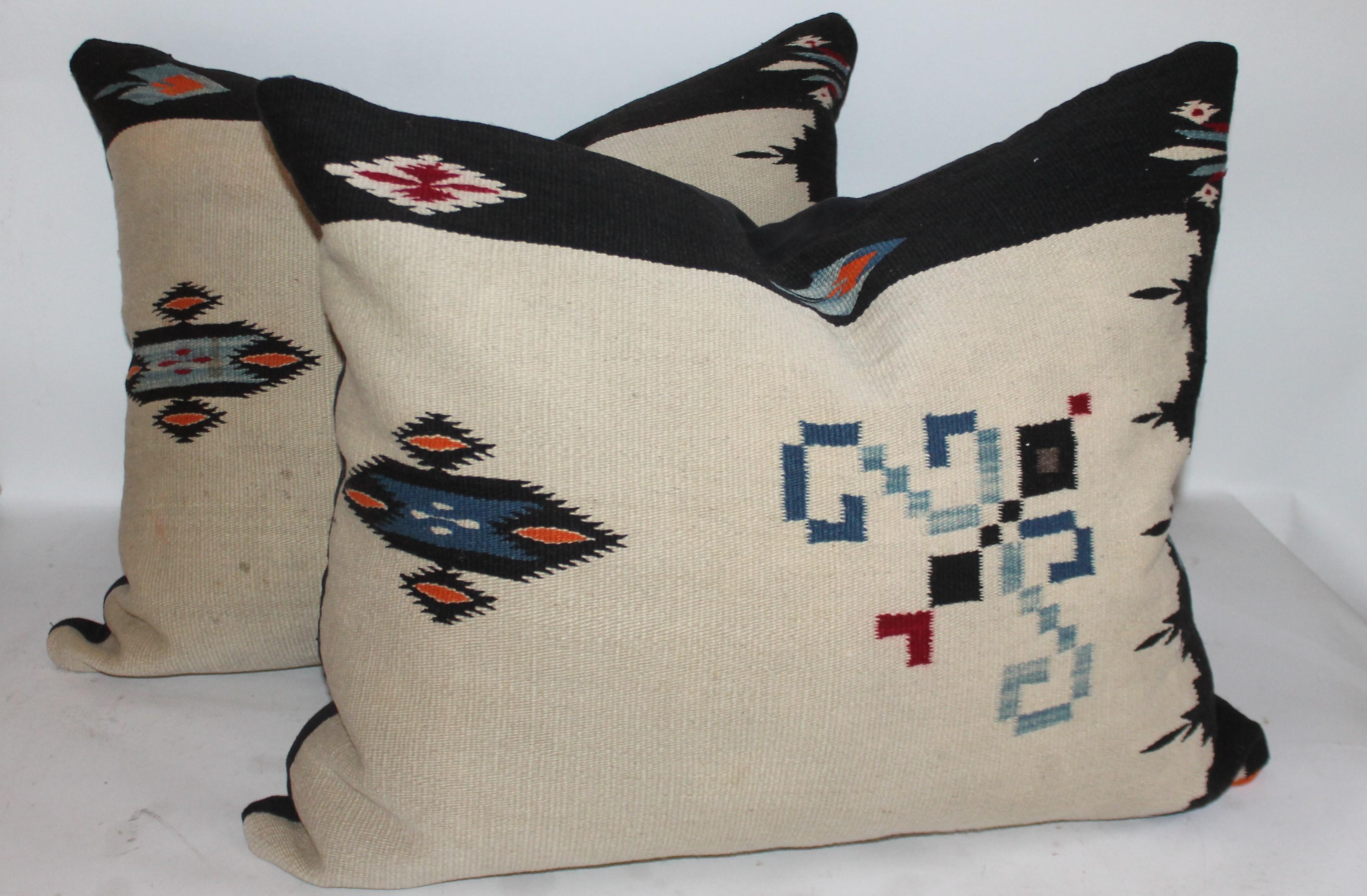 Tex Coco Mexican / American Indian Weaving Pillows, Individually In Good Condition For Sale In Los Angeles, CA