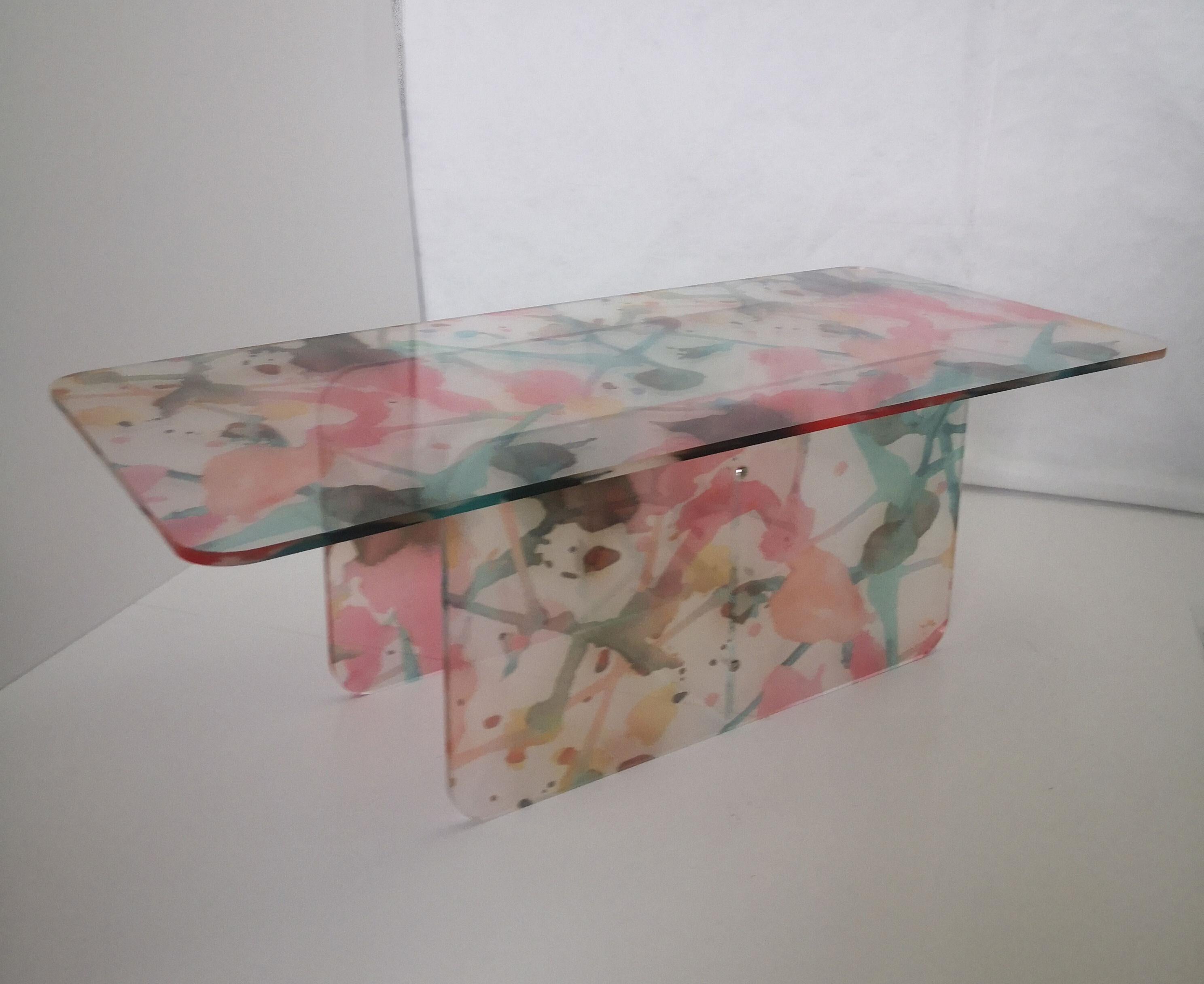 Tex Coffee Table Made in Acrylic  Design Roberto Giacomucci in 2023 In New Condition For Sale In ancona, IT