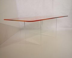 Tex Coffee Table Made in Acrylic Red Design Roberto Giacomucci in 2023