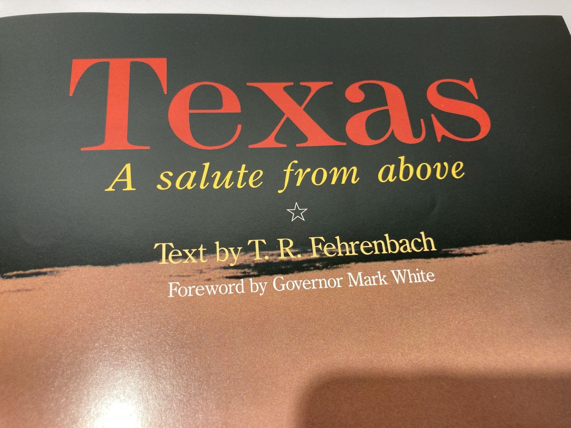 Texas a Salute from Above Fehrenbach, T. R. 1985 im Angebot 1