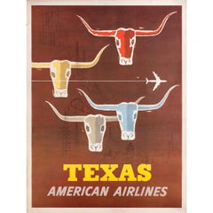 Texas, American Airlines 1960s U.S. Poster