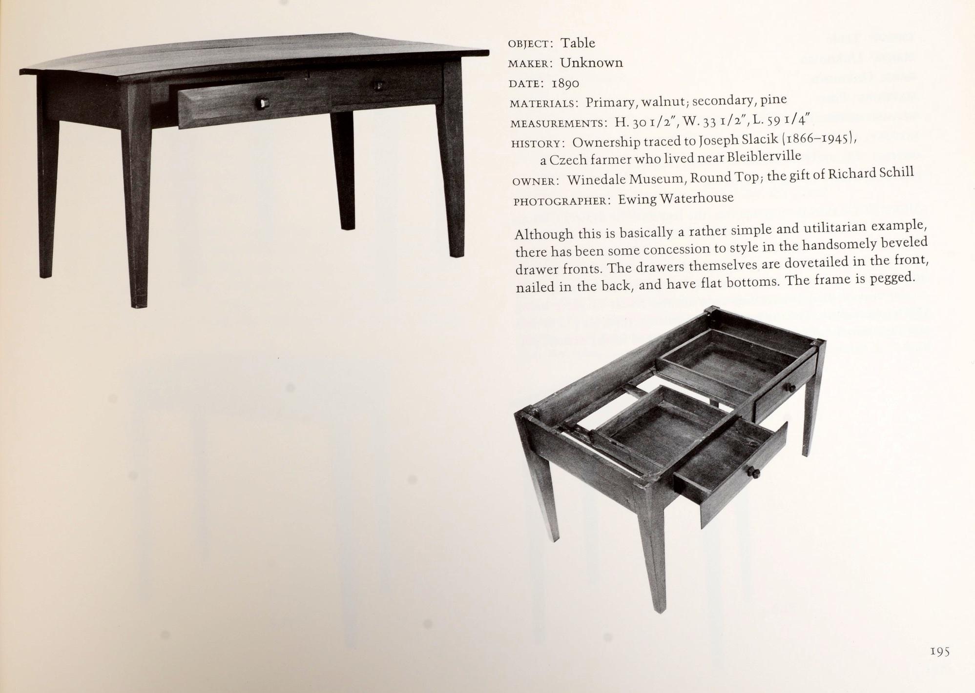 Le mobilier texan : Les ébénistes et leur travail, 1840-1880, première édition en vente 1