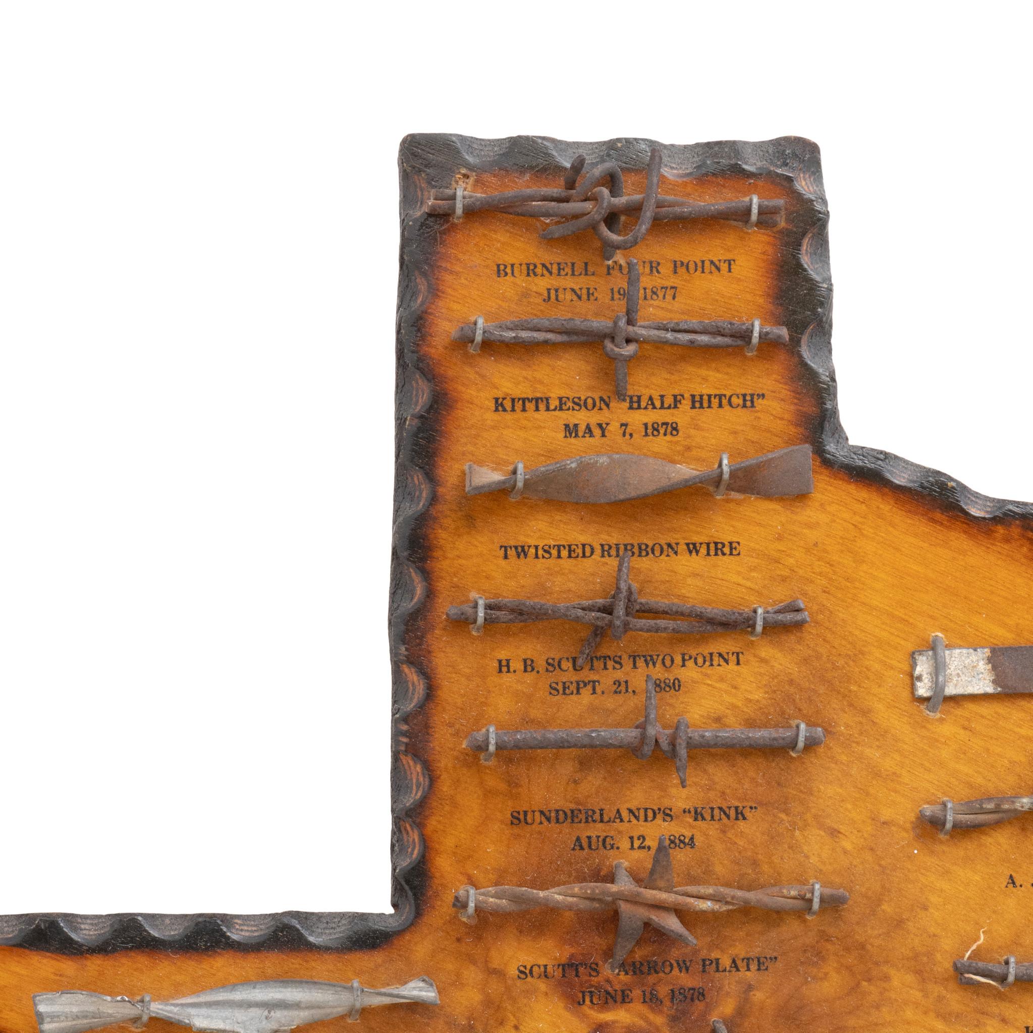 Présentoir en fil barbelé en forme de Texas Bon état - En vente à Coeur d'Alene, ID