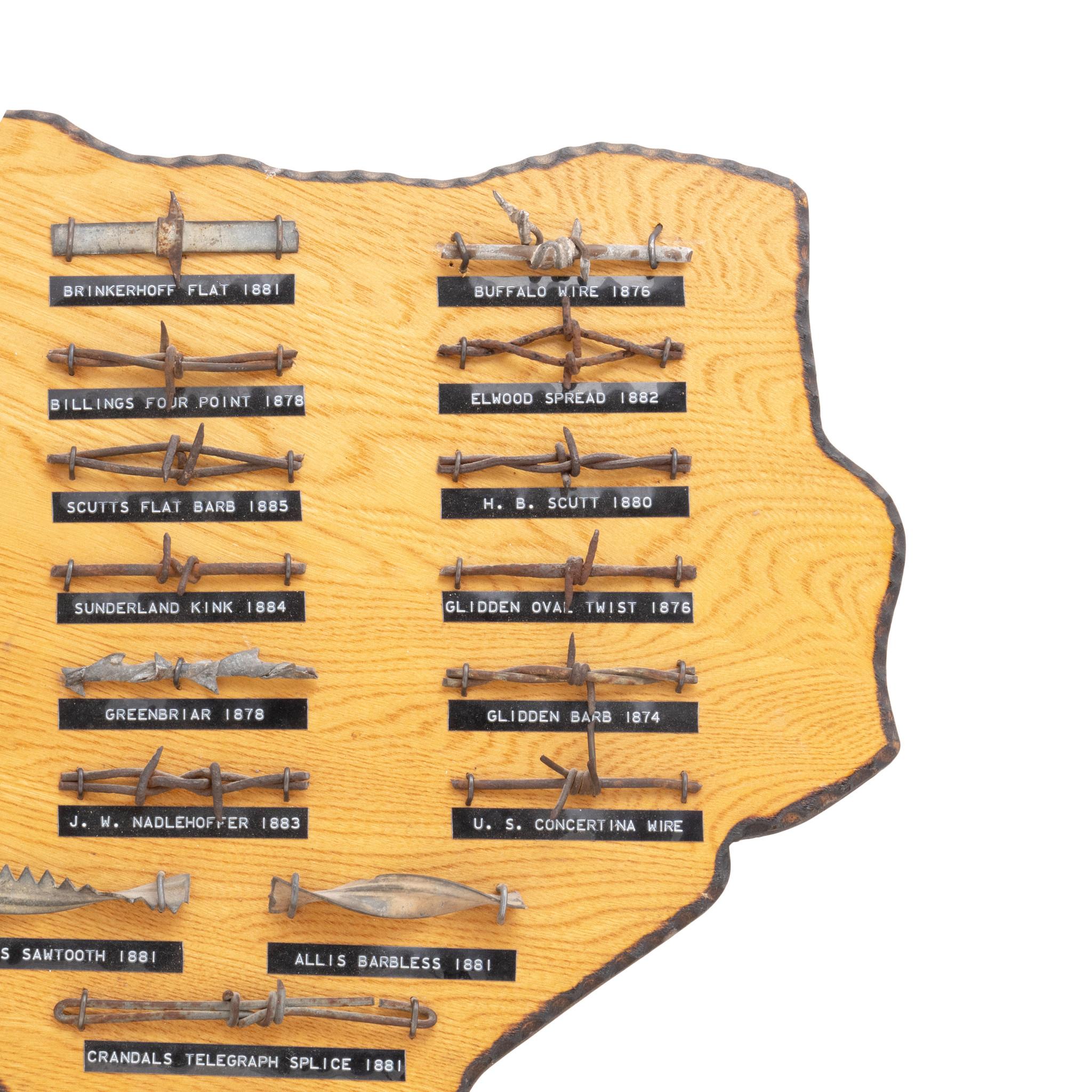 Présentoir en fil barbelé en forme de Texas Bon état - En vente à Coeur d'Alene, ID