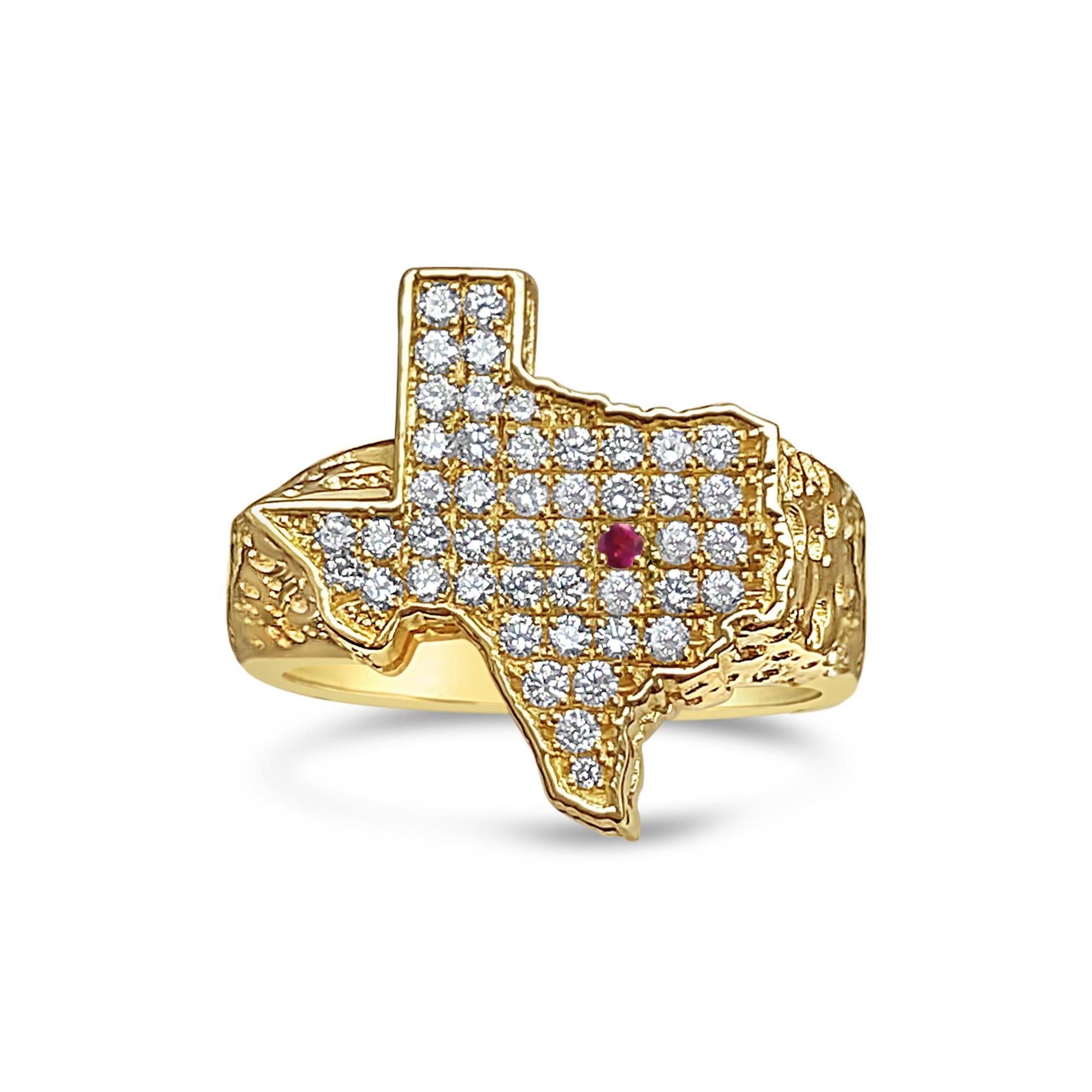 texas diamond ring