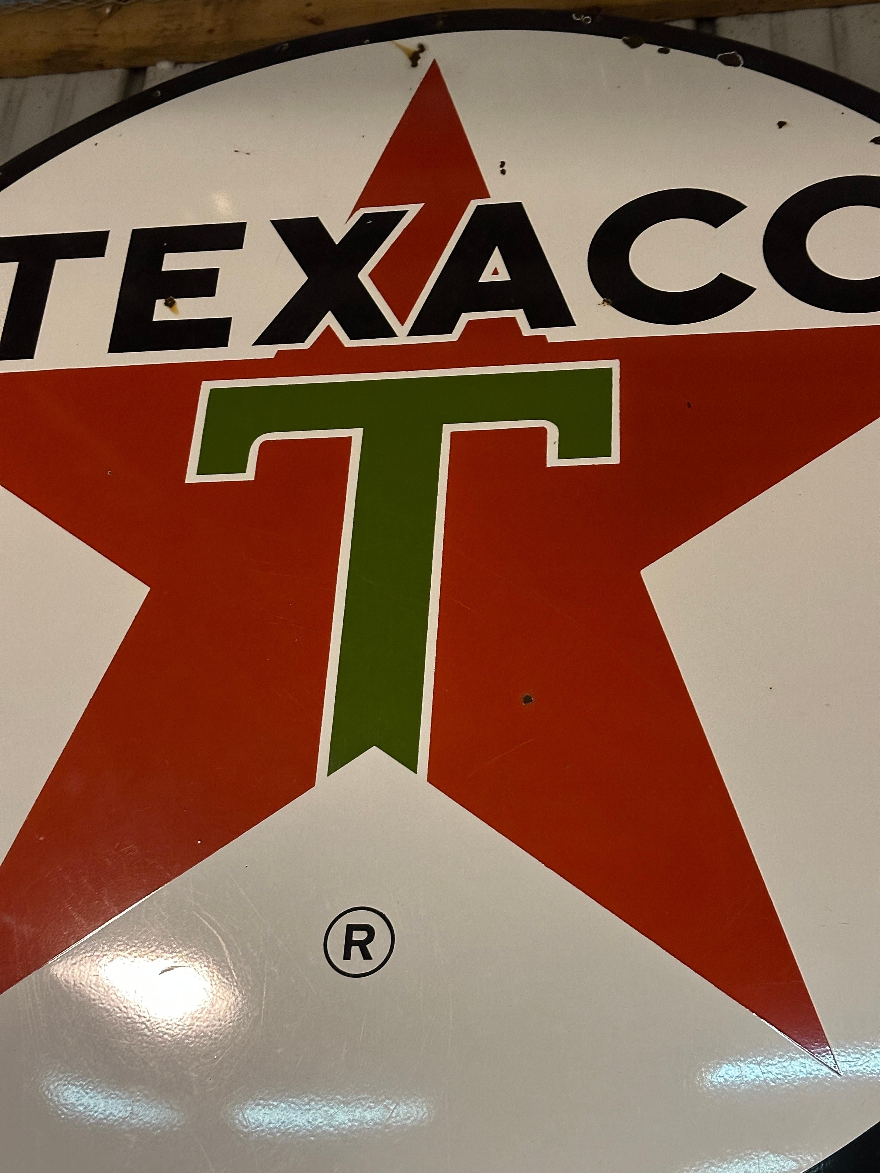 Enseigne émaillée Texico en vente 1
