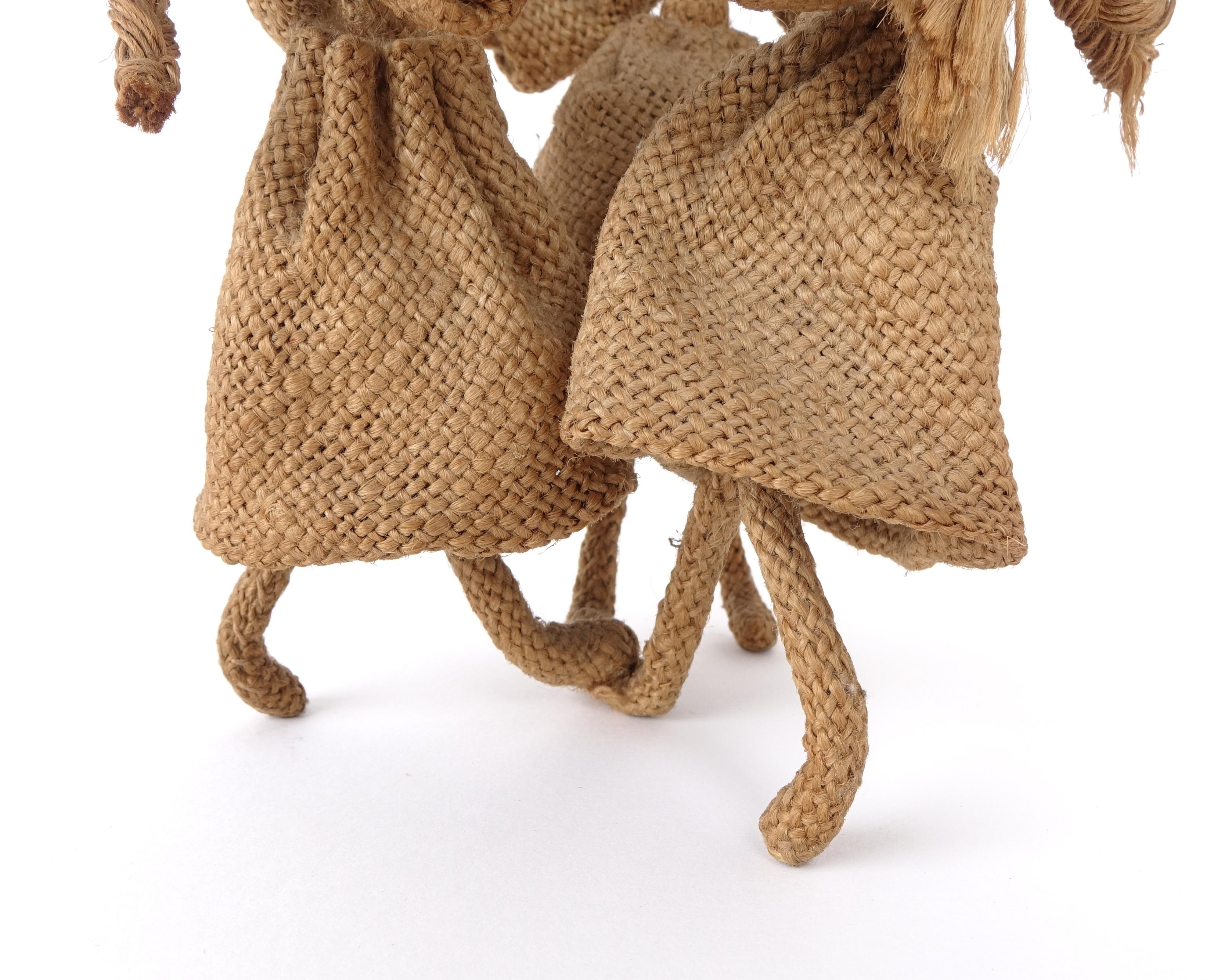 Textile Art Sculpture by Maria Lai, Round Dance with Three Female Figures, Sardi 8