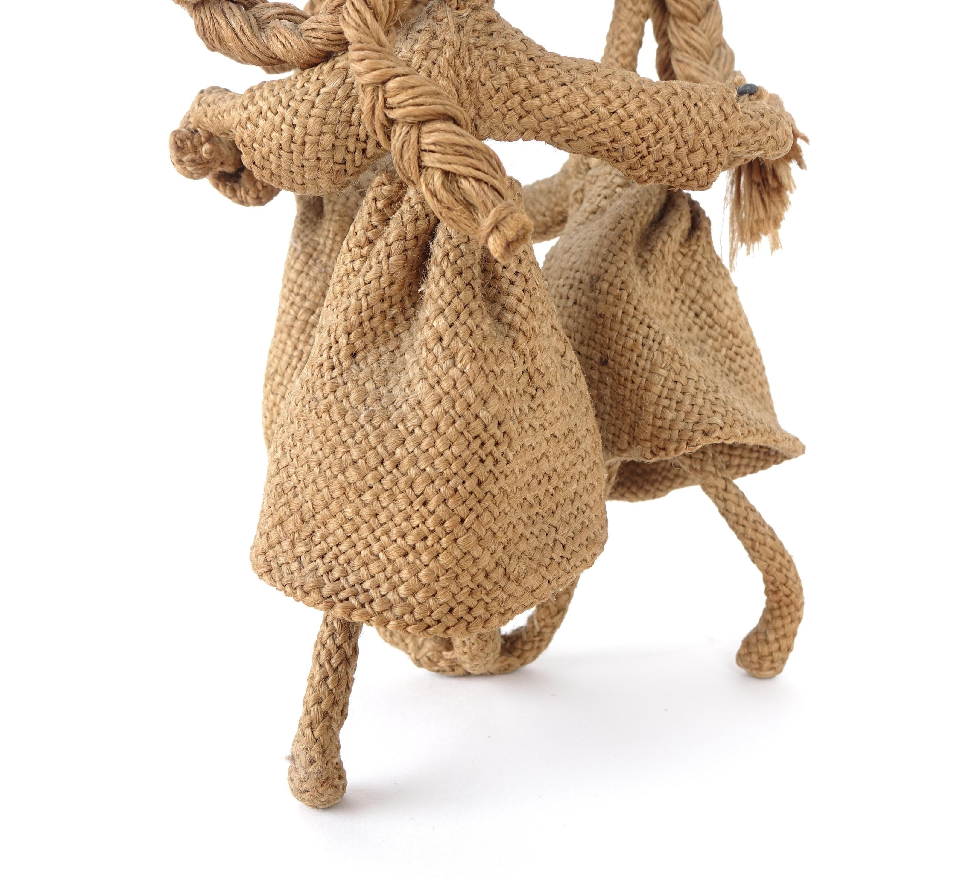 Textile Art Sculpture by Maria Lai, Round Dance with Three Female Figures, Sardi 11