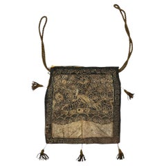 Borsa per tefillin ricamata in tessuto marocchino o turco, inizio XX secolo Judaica