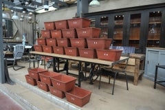 Textile Factory Industrial Stack Able Boxes Bu Suroy 'FRANCE', circa 1950