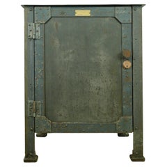 Textile Machine Works Riveted Steel Factory Cabinet Vintage 