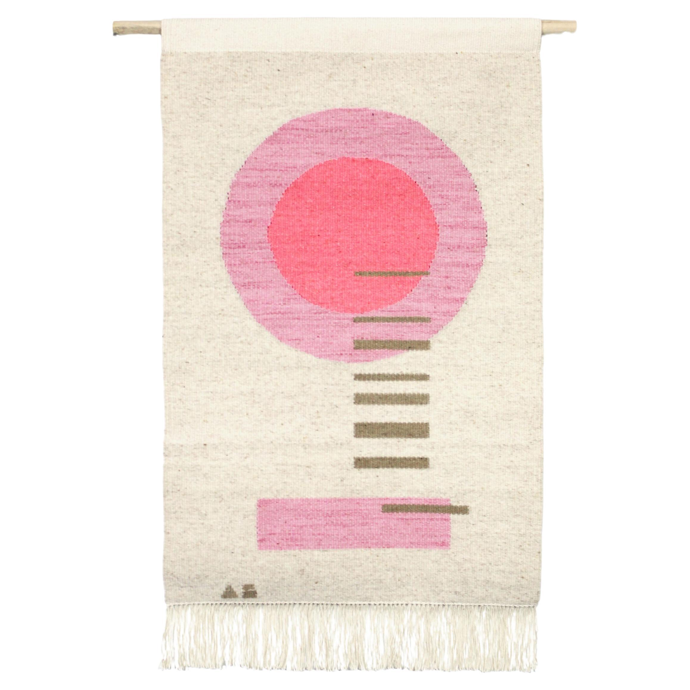 Textile Poster, Contemporary Handwoven Tapestry by Andrew Boos For Sale