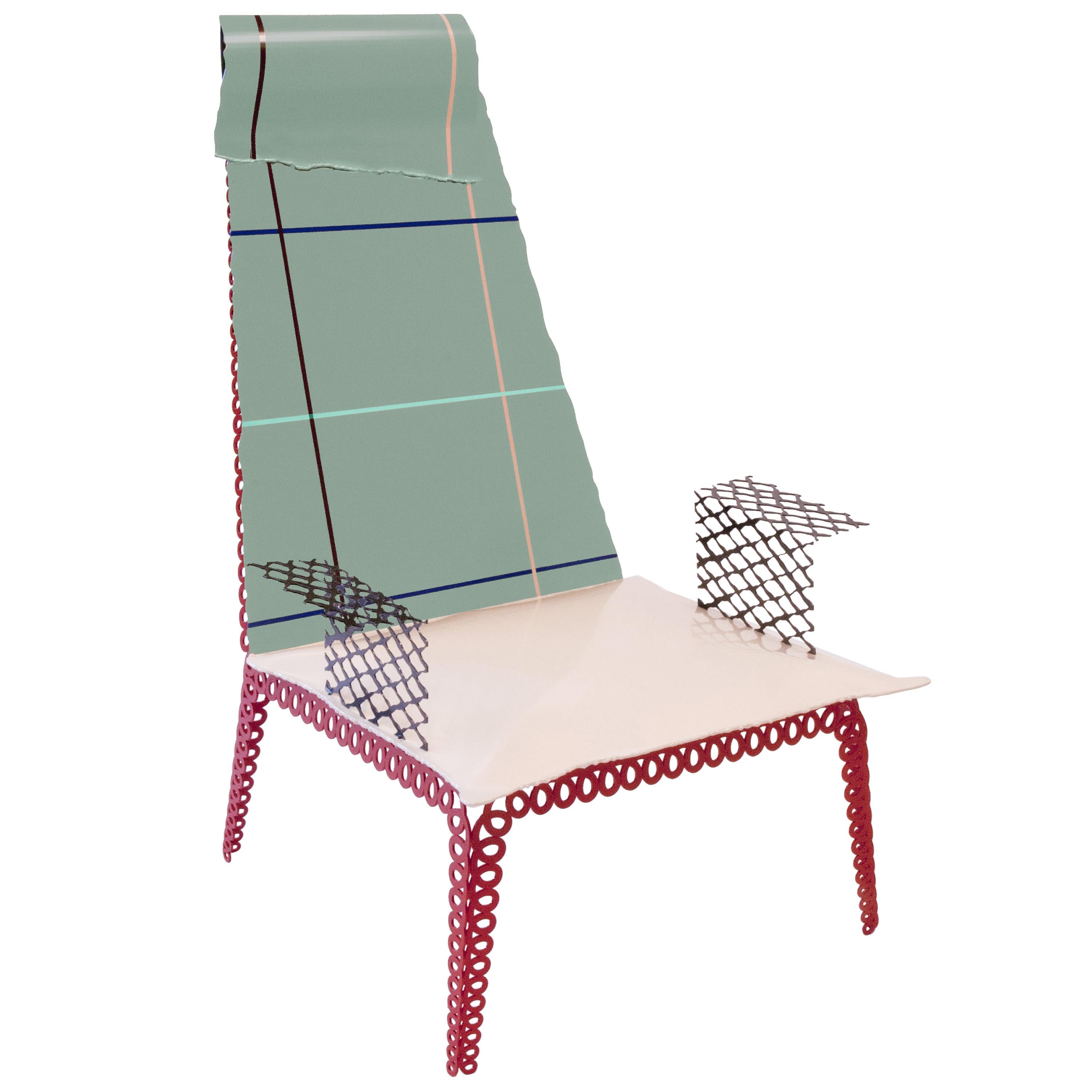 Chaise à croquis textile en vente