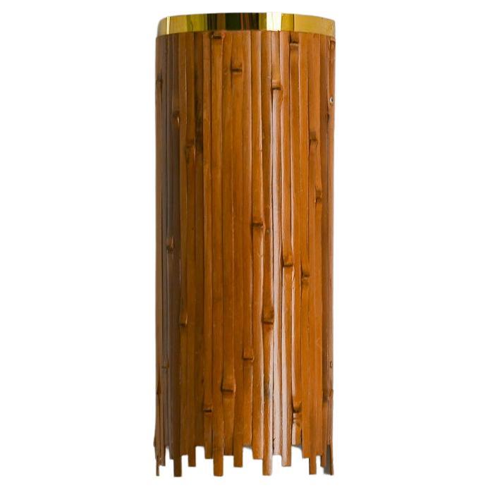 Lampada da parete in bambù in vendita