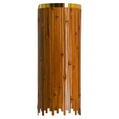 Textural Bamboo Wall Lamp