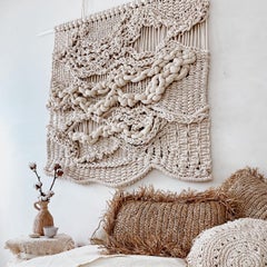 Textural Macrame and Handwoven Fiber Art by Belen Senra