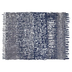 Handcrafted Chinoiserie Carpet by FULI, Wool & Viscose, Modern Design, 10*13ft