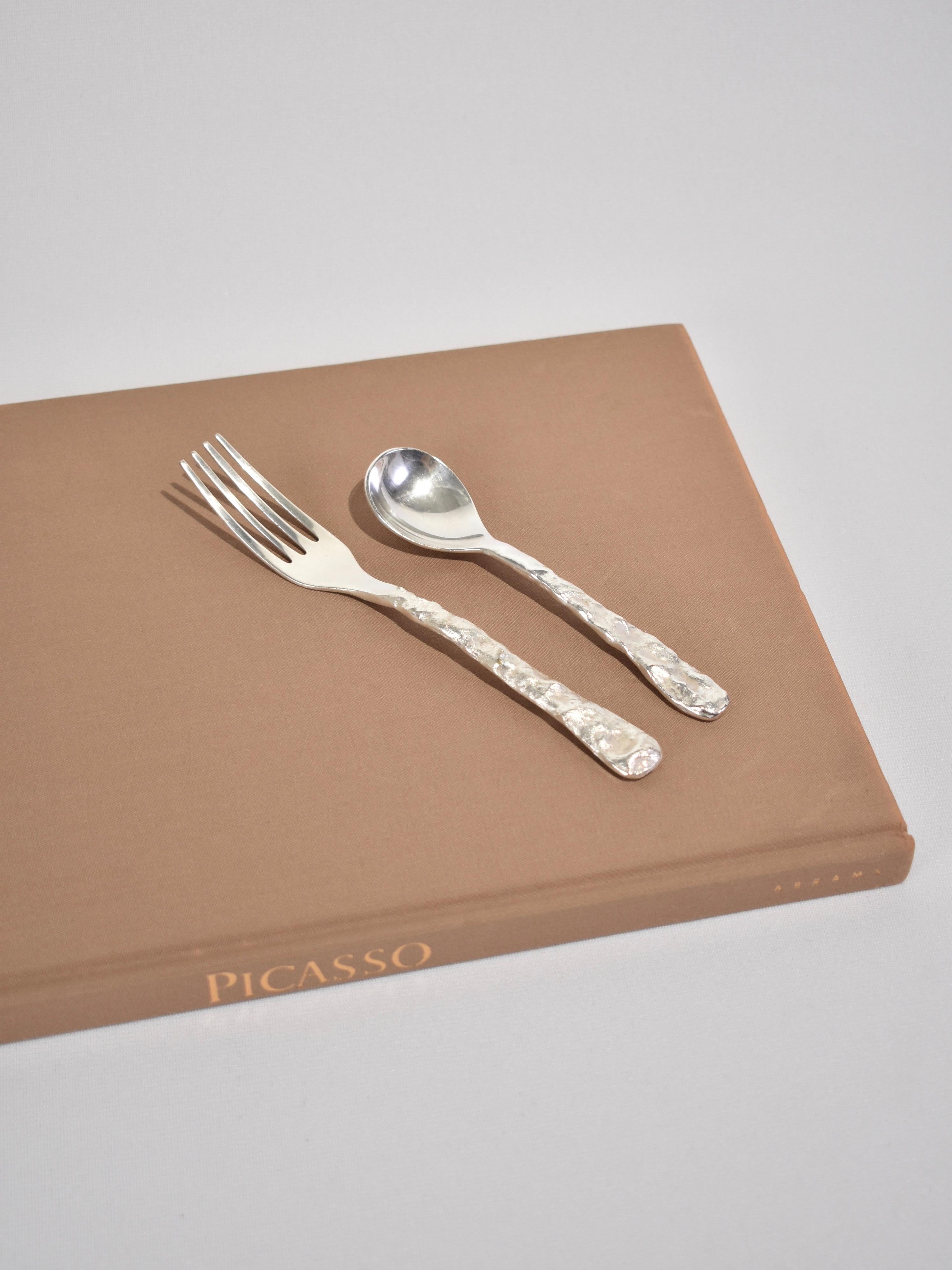 textured flatware