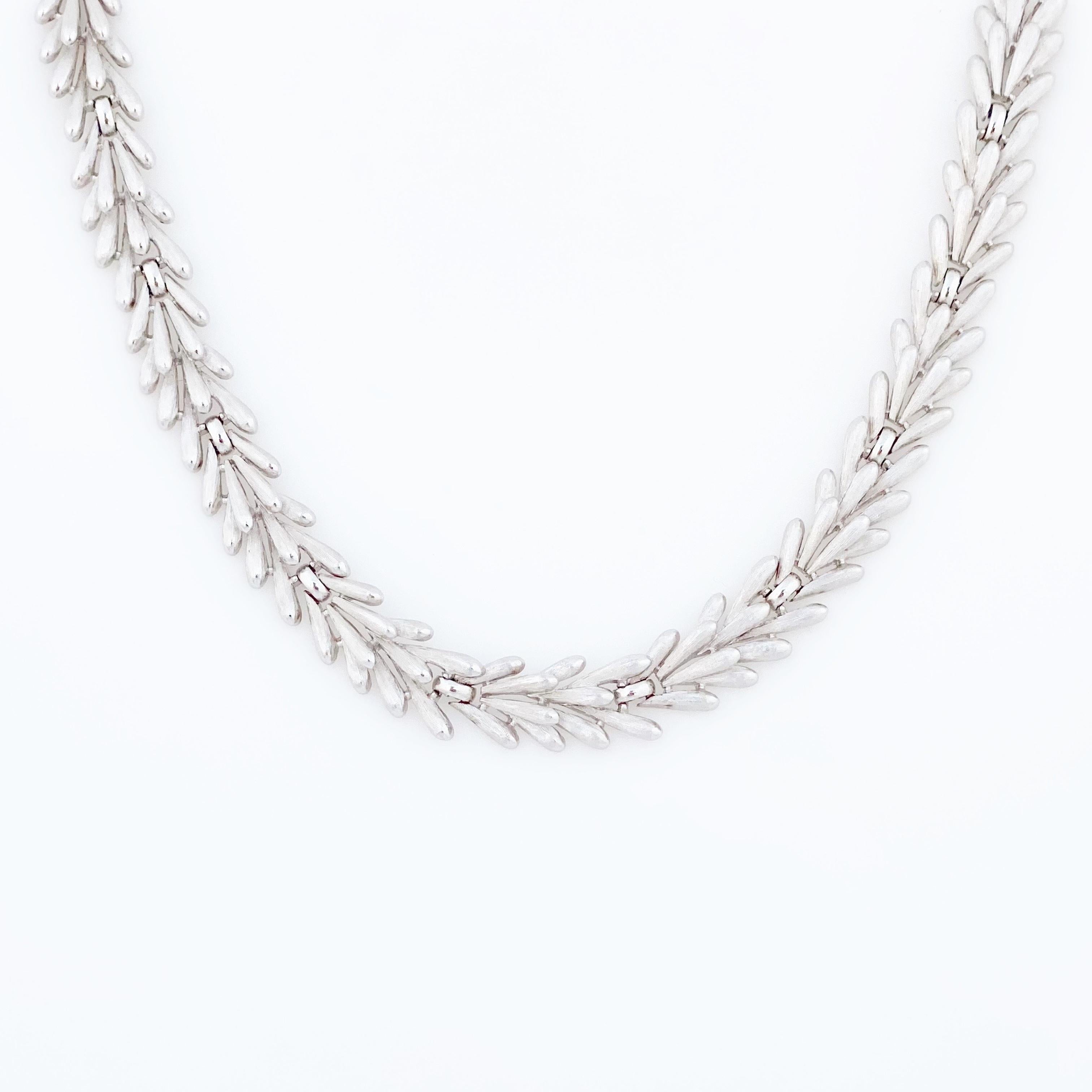 vintage trifari silver necklace