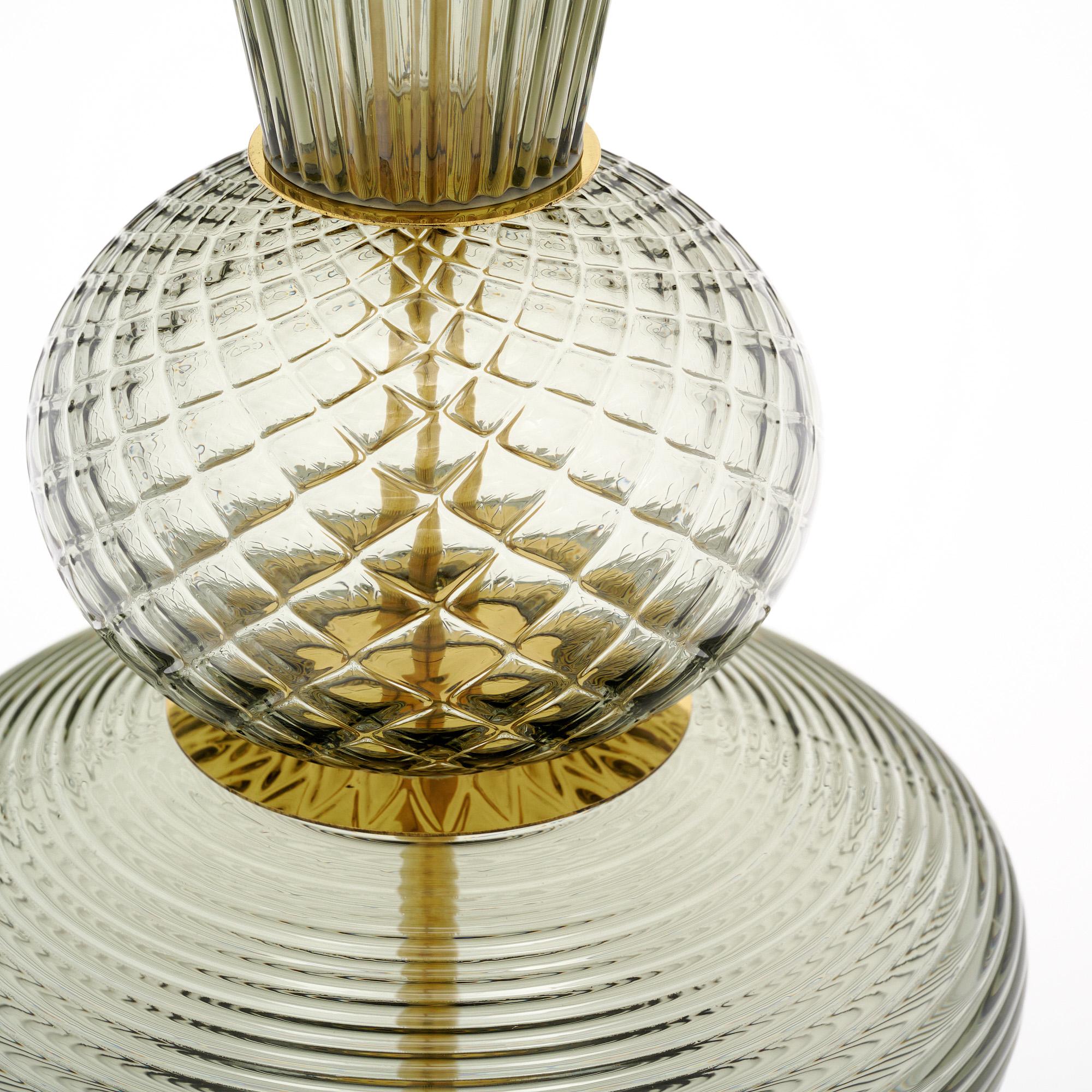 Lampade in vetro di Murano con texture e fumè In condizioni Nuovo in vendita a Austin, TX