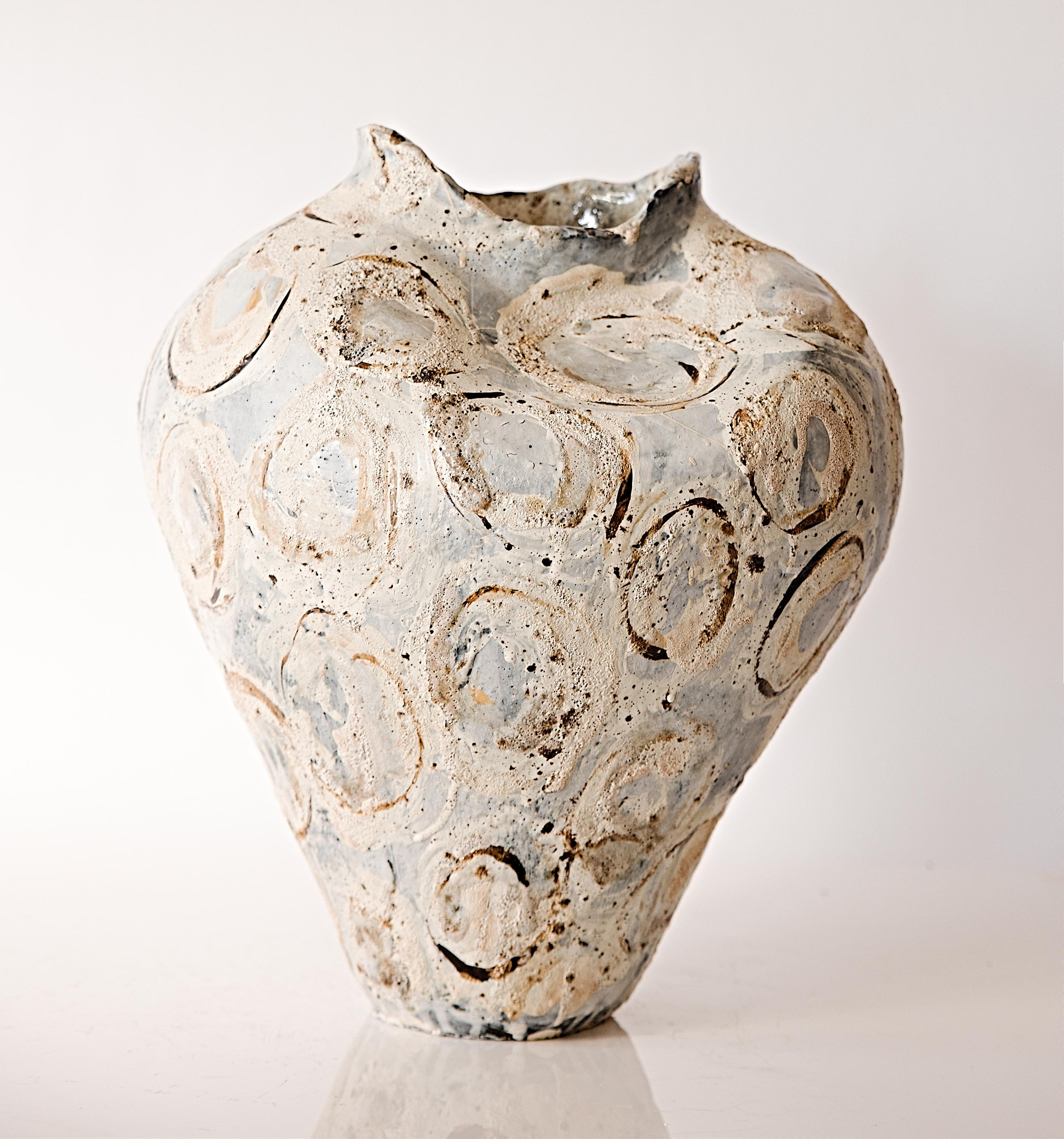 Vaso d'arte strutturato-4 in vendita 3