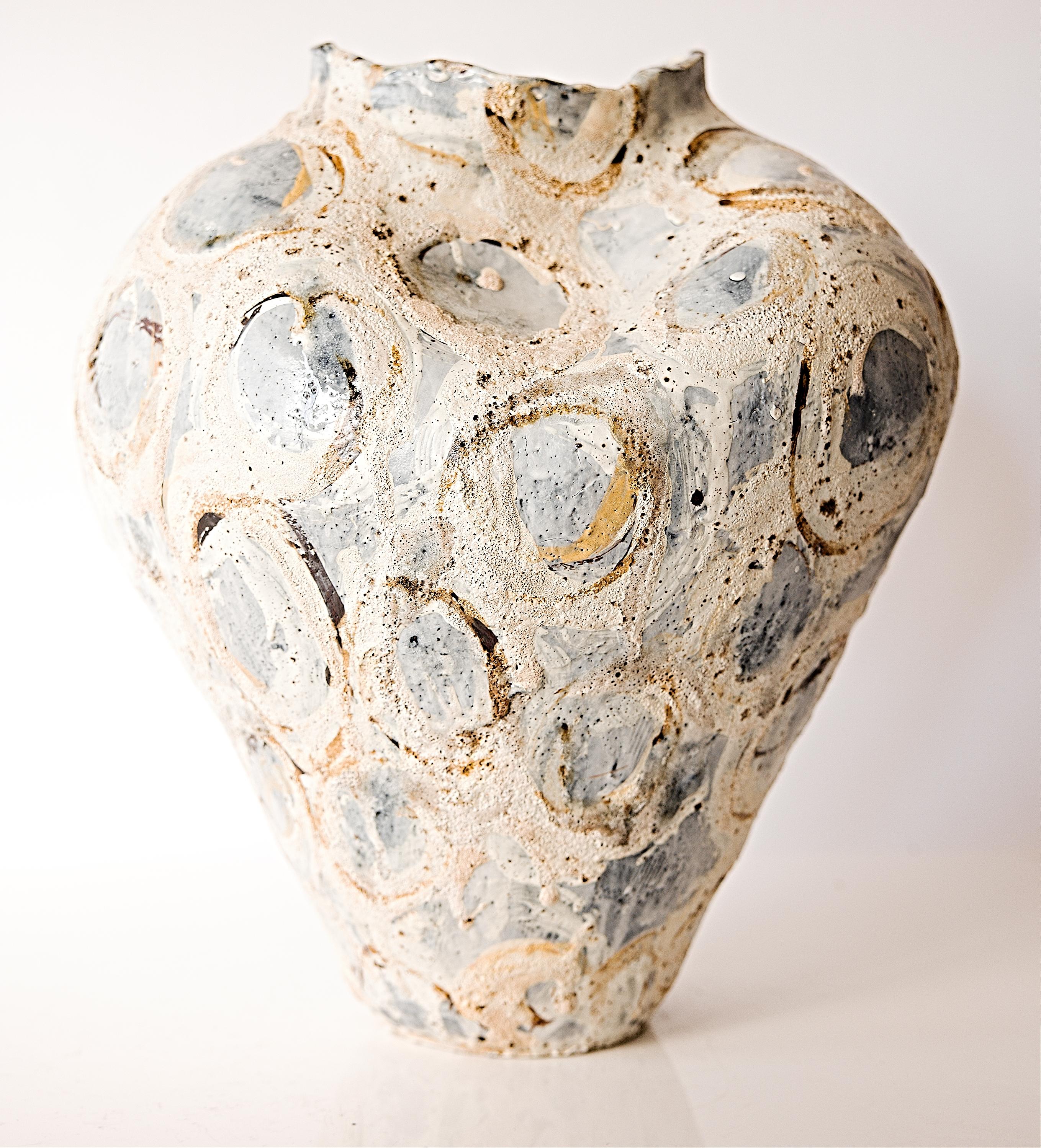 Americano Vaso d'arte strutturato-4 in vendita