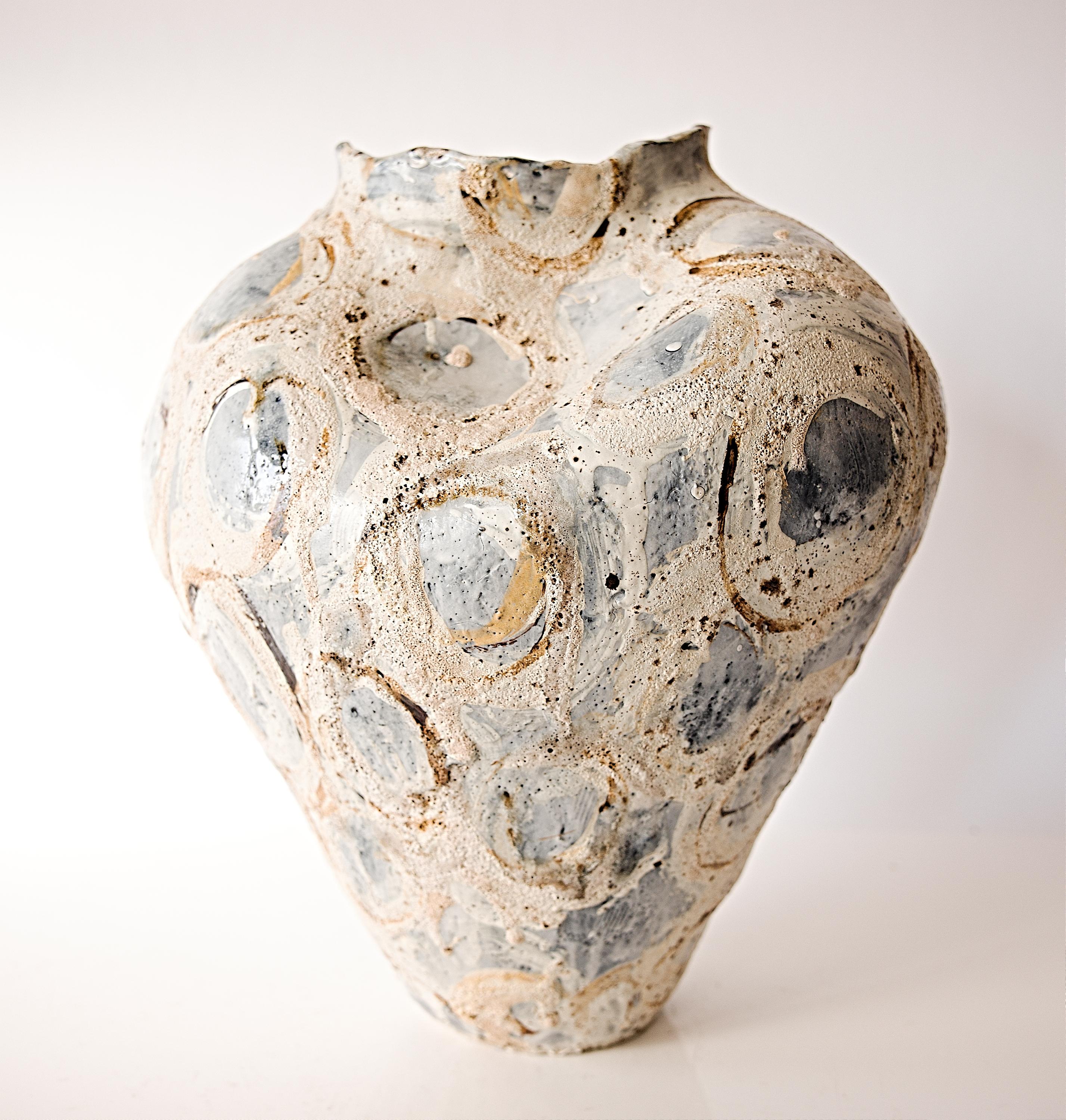 Fatto a mano Vaso d'arte strutturato-4 in vendita