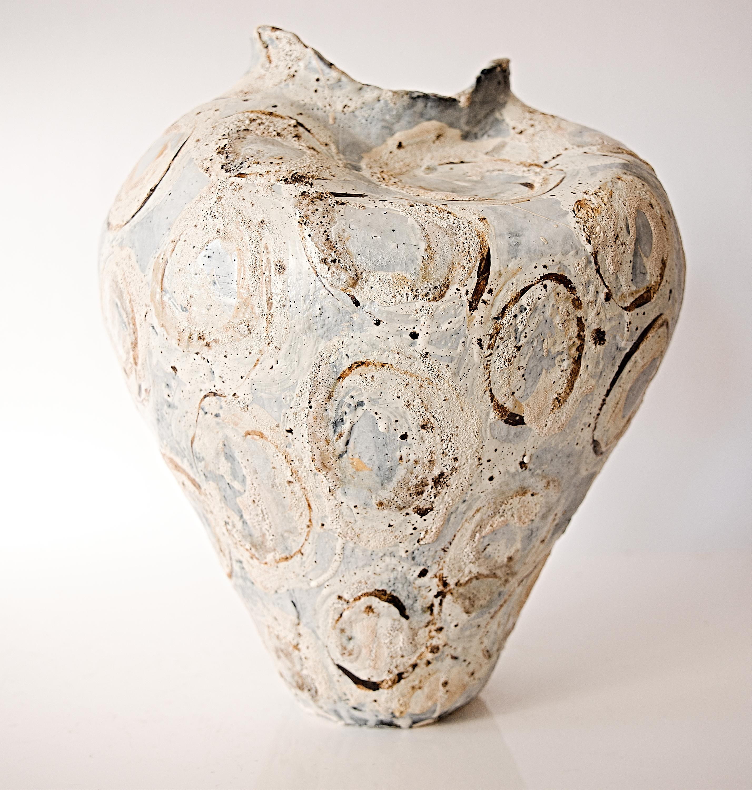 Vaso d'arte strutturato-4 in vendita 1