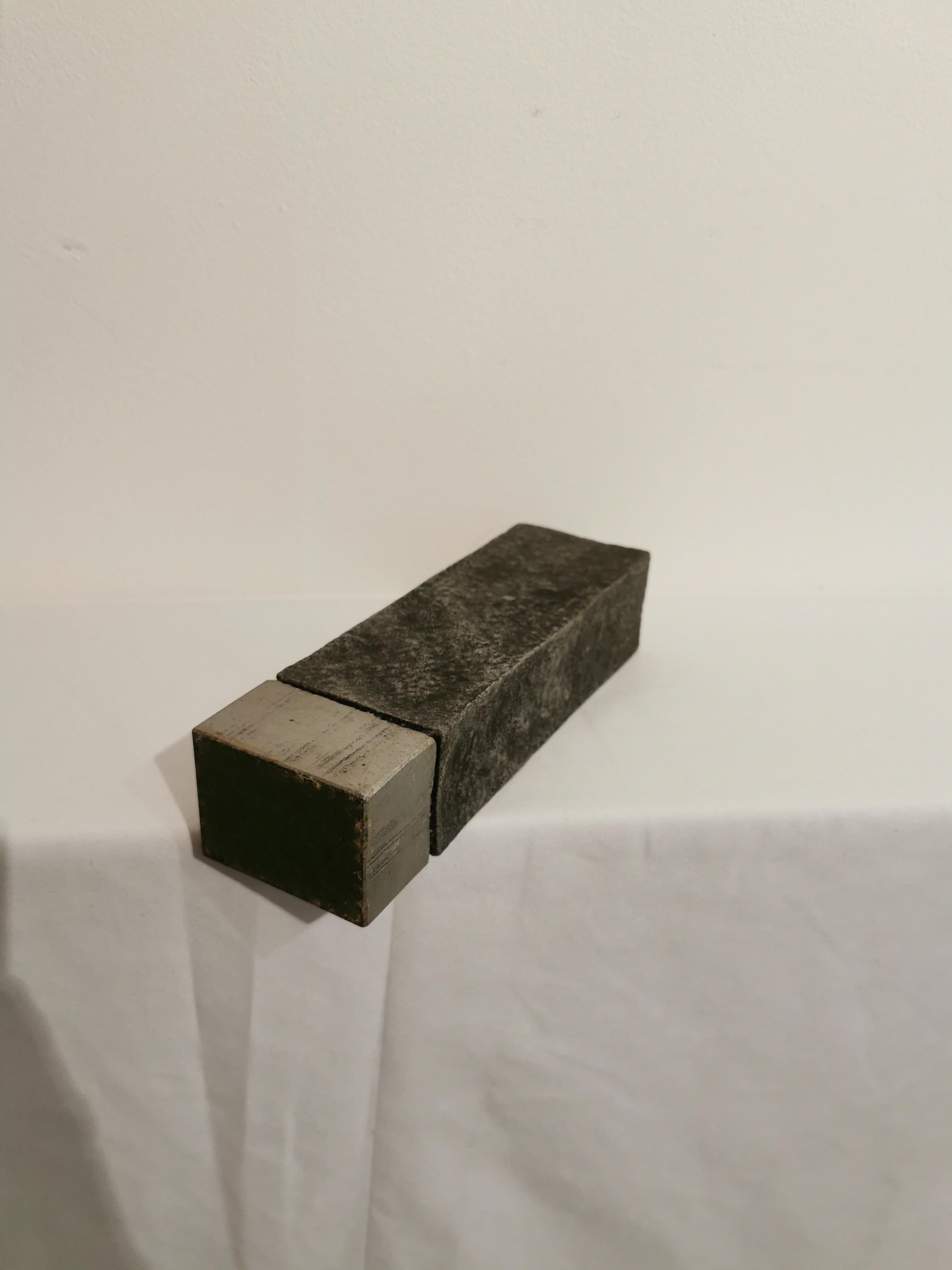 Textured Brutalist Metal Vase, Casper Art Casting, Germany For Sale 1