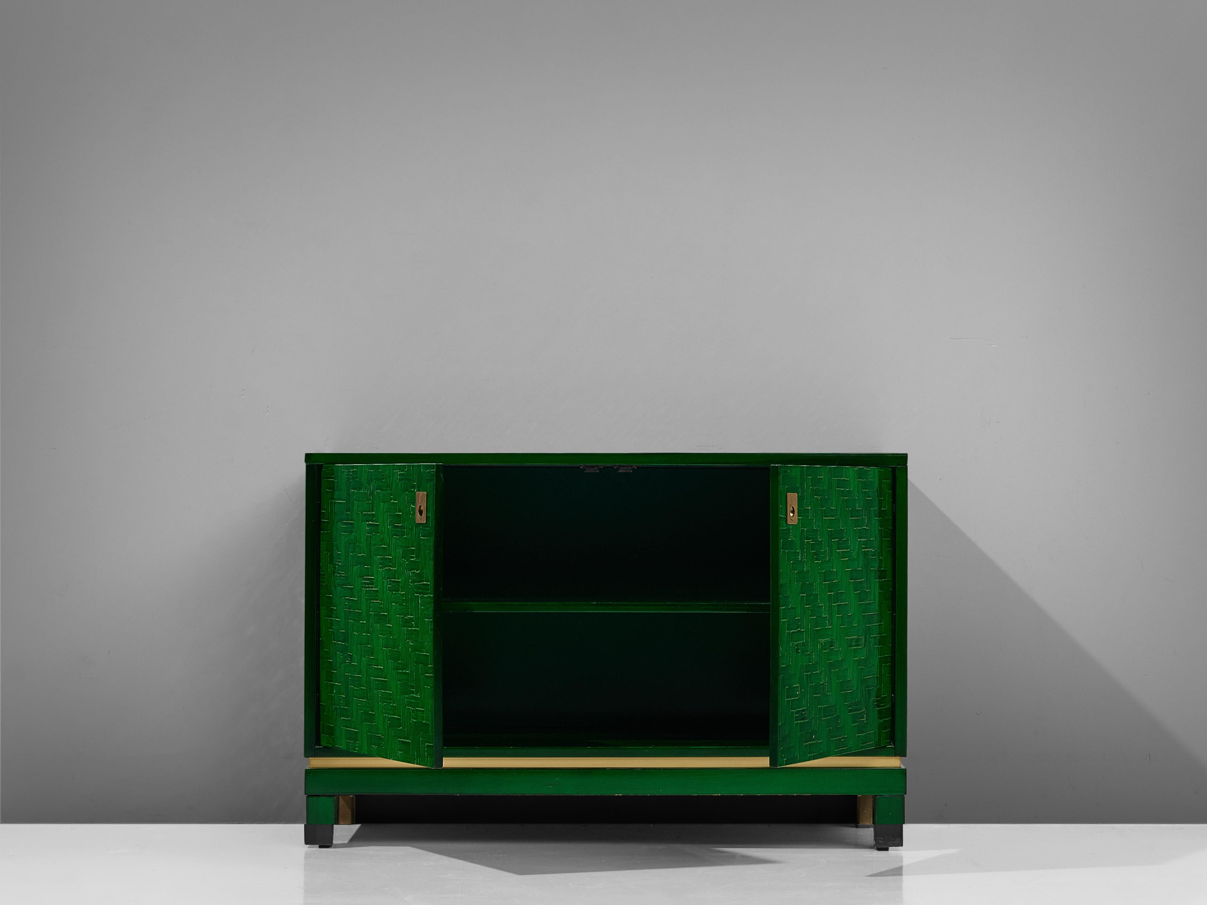 Textured Cabinet with Lacquered Surface 5