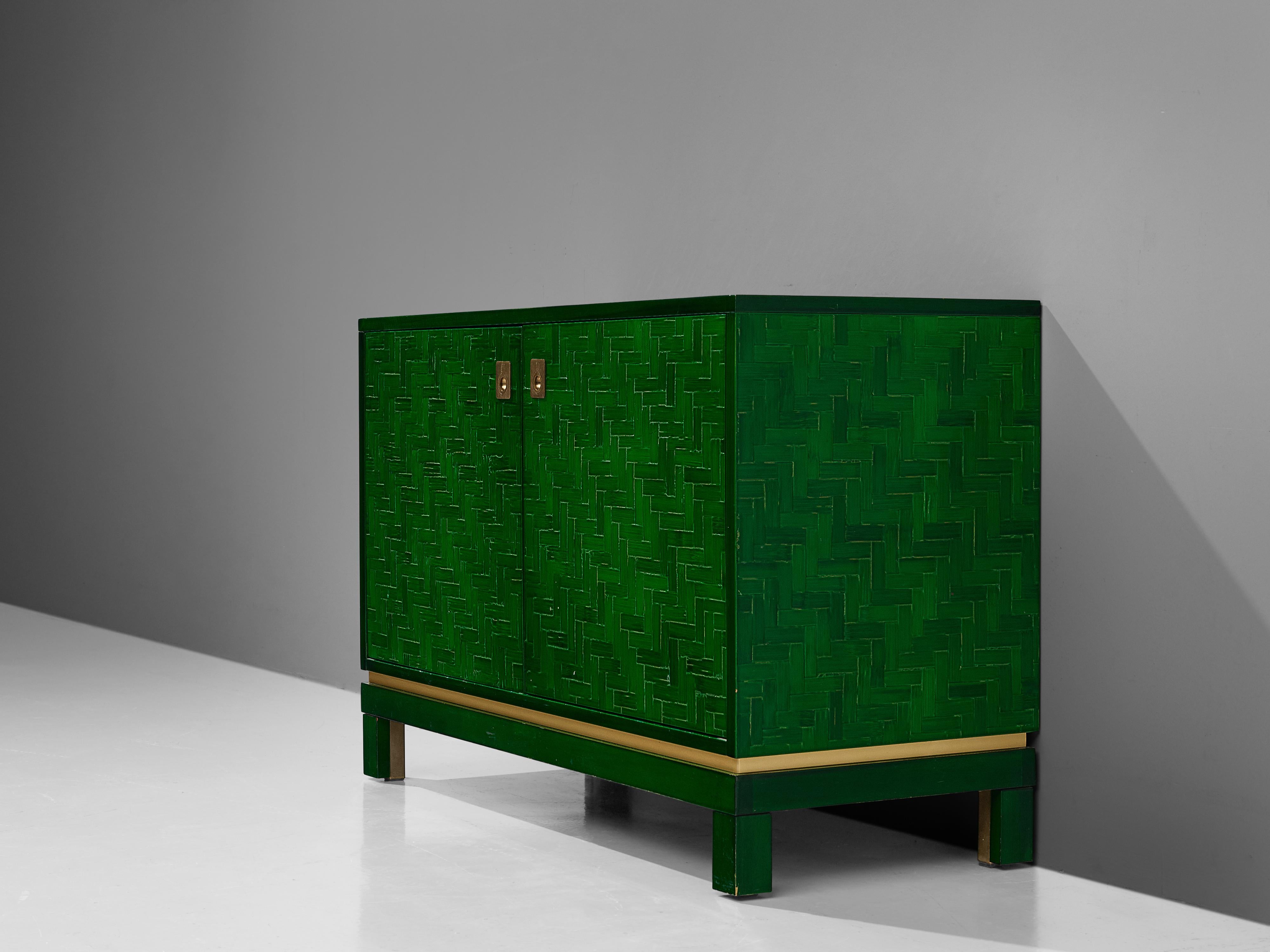 Textured Cabinet with Lacquered Surface 1