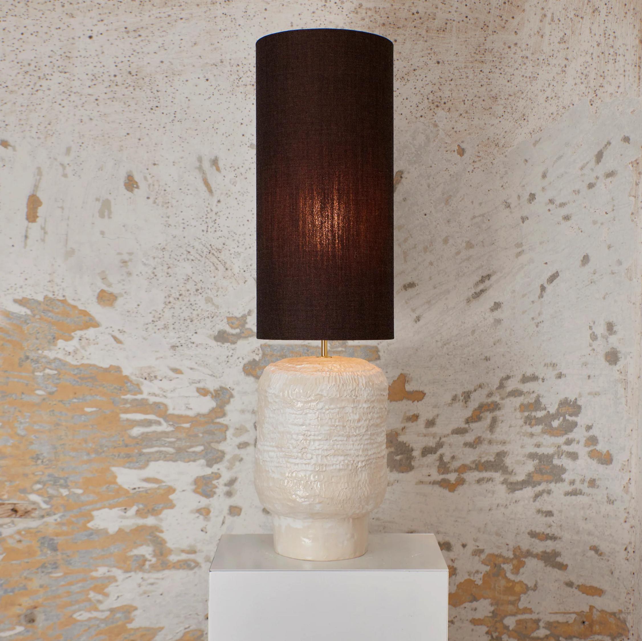 Post-Modern Textured Ceramic Lamp by Project 213A For Sale