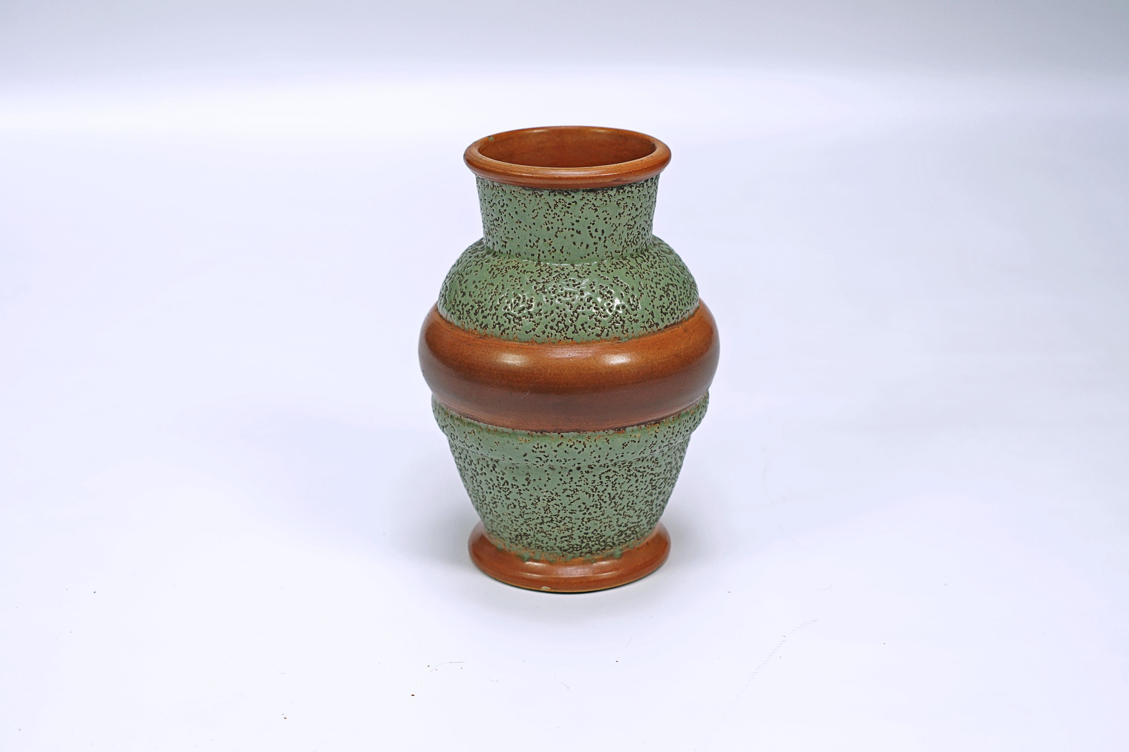 French Textured Ceramic Vase by Jean Besnard For Sale
