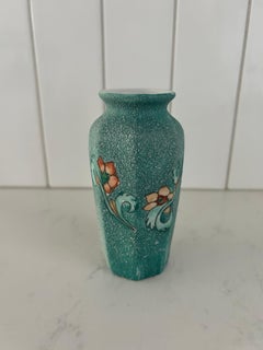 Textured Ceramic Vase with Floral Design