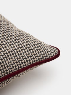 Textured Cushion with Contrast Piping