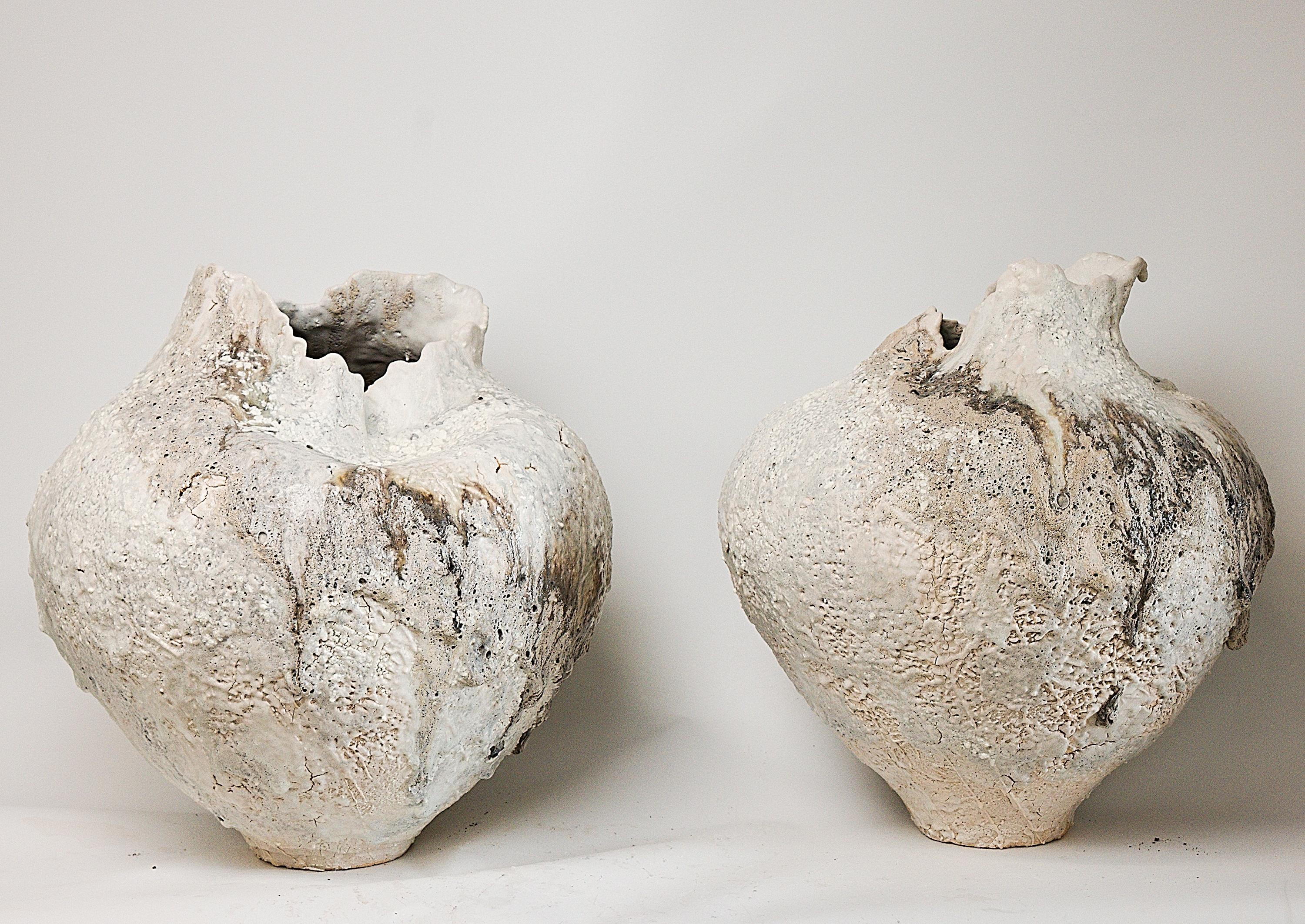 Textured Drift Series Freie Form Hand Made Vase im Angebot 4