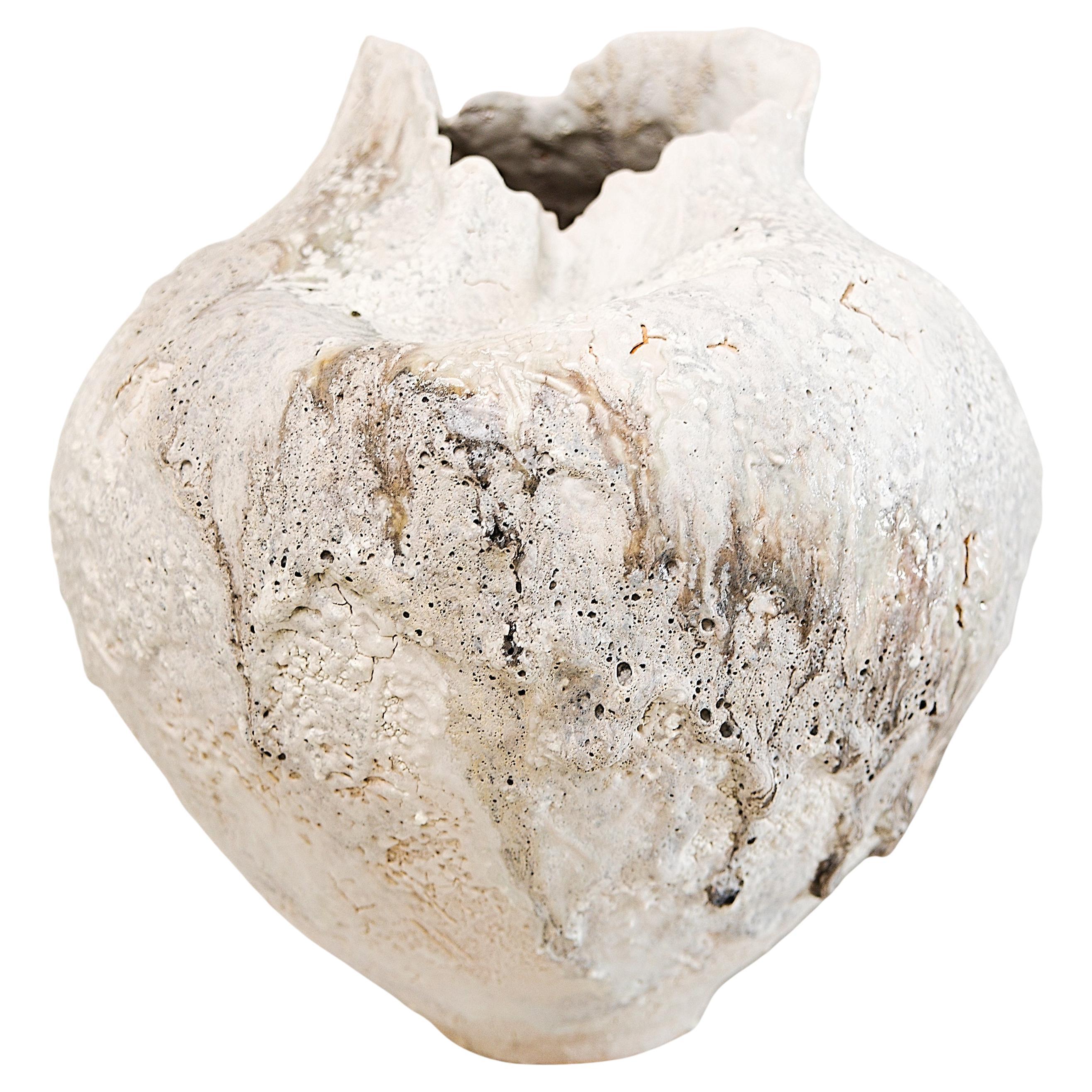 Vase de forme libre Textured Drift Series Hand Made
