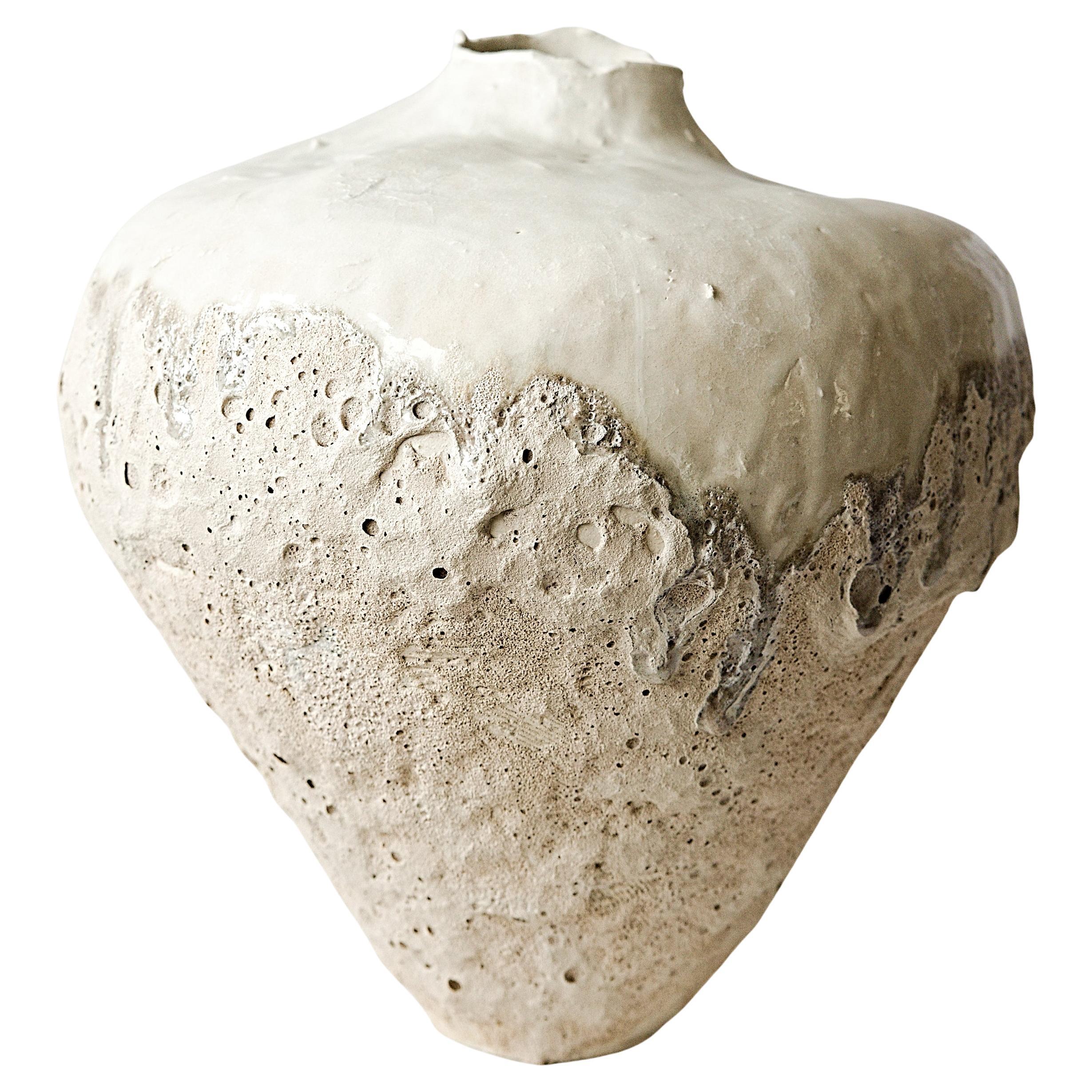 Textured Flow Series Vase de forme libre Hand Made