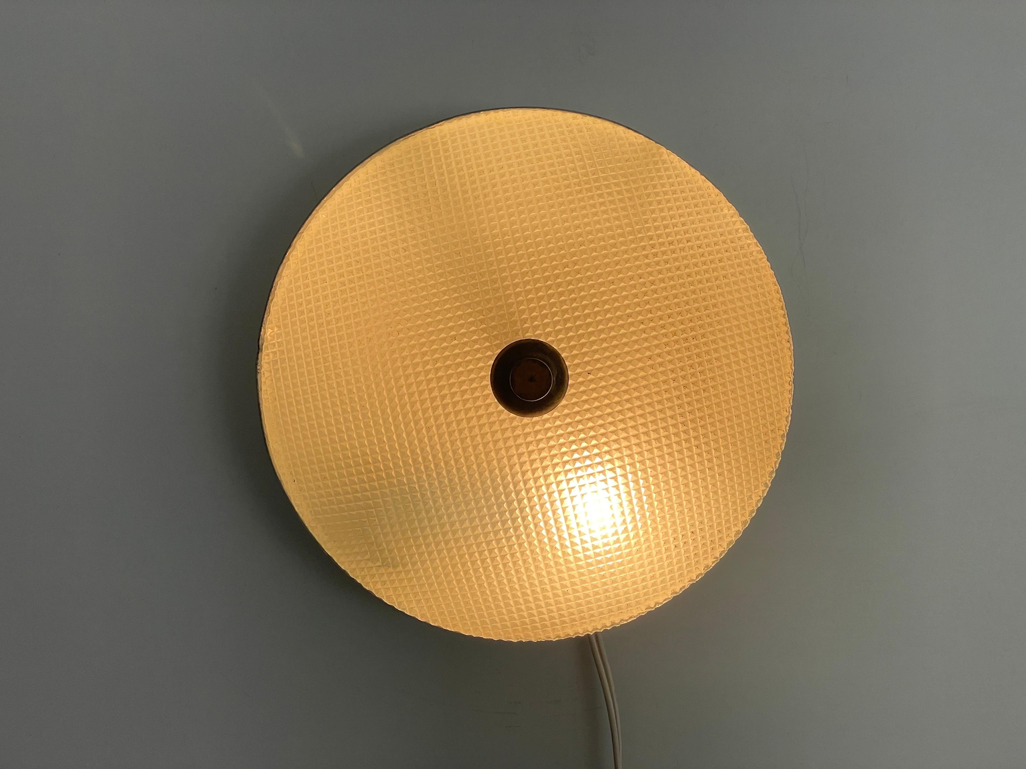 Paar Wandleuchter aus strukturiertem Glas und weißem Metall für Lumi, 1950er Jahre, Italien im Angebot 12