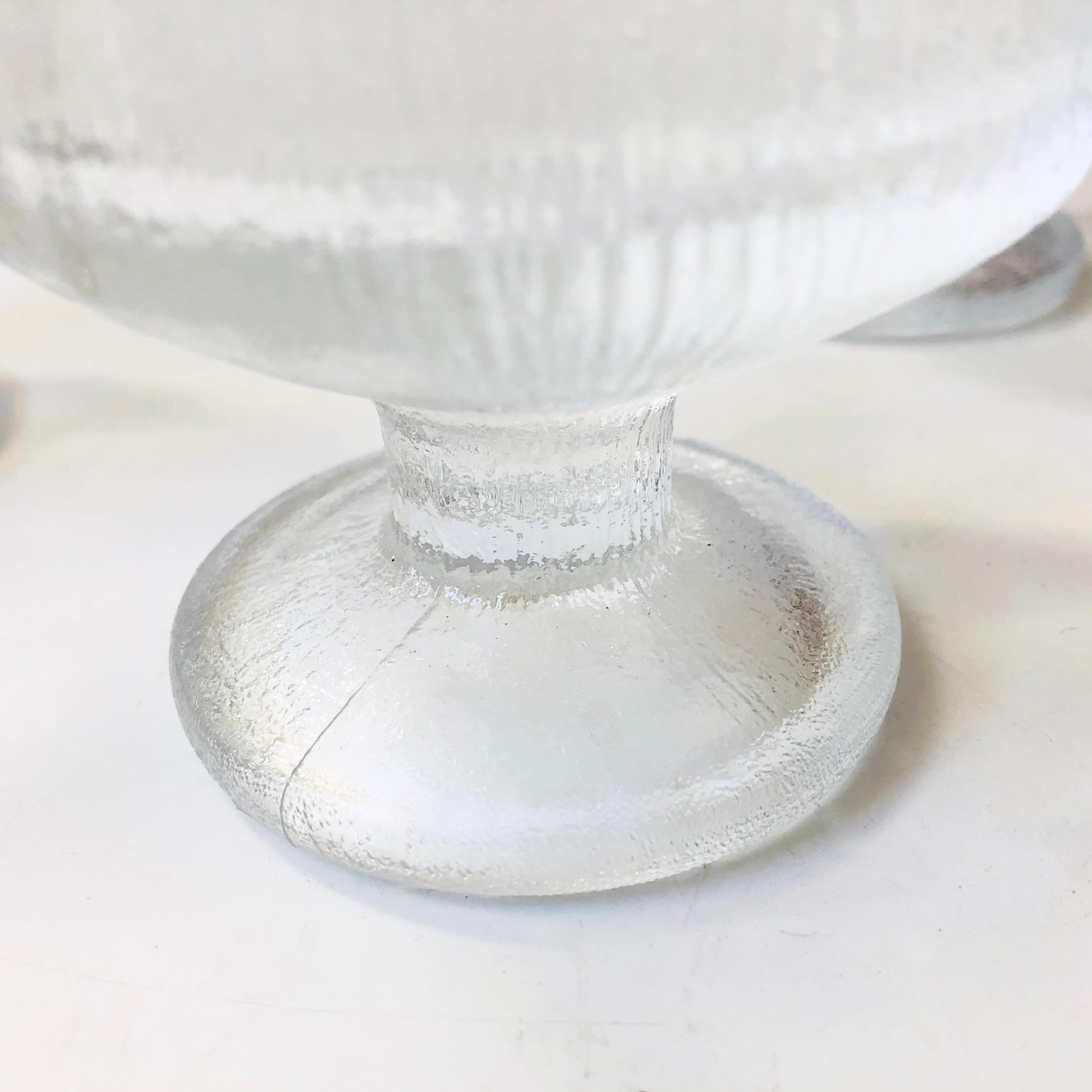 20th Century Textured Glass Coupes - Set of 4 For Sale
