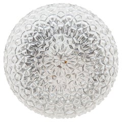 Textured Glass Flush Mounts, Wall lights by RZB Leuchten, Germany 1960s