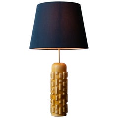 Lampe en verre texturé d'Helena Tynell, 1968