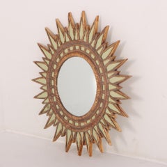 Verre texturé et résine Miroir convexe ensoleillé.