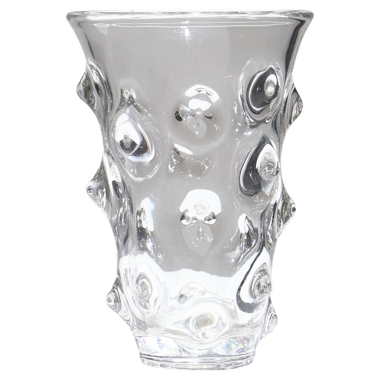 Textured Glass Vase, 1970s en vente