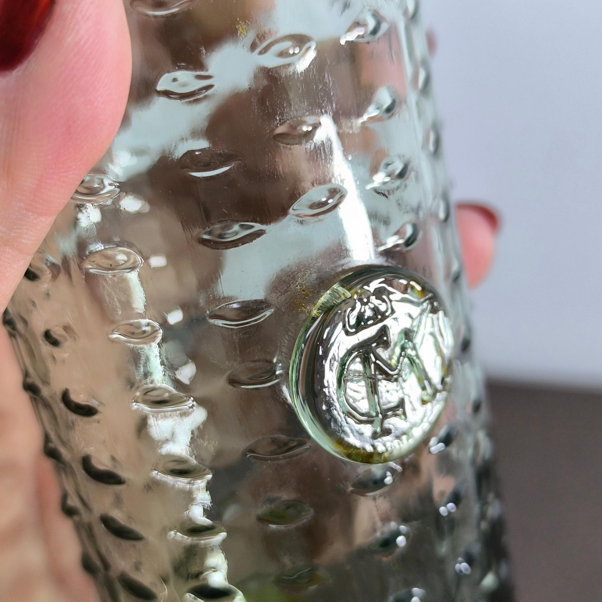 Textured Glass Vase by Lindshammar, Sweden, 1960s - Perfect Gift for Aniversary For Sale 4