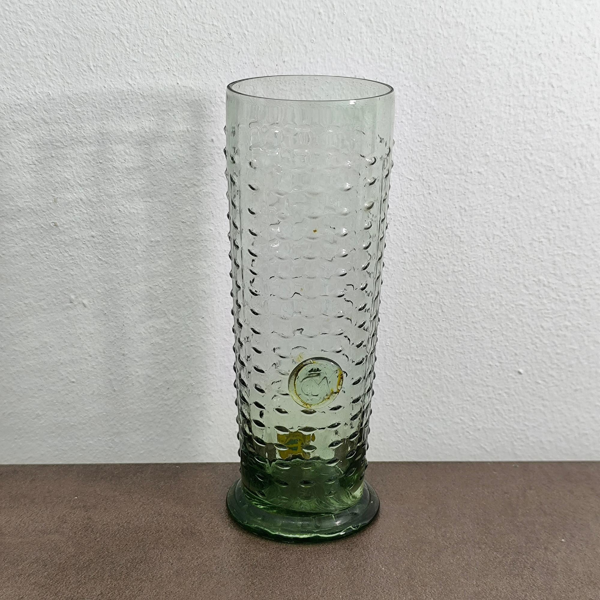 Mid-Century Modern Textured Glass Vase by Lindshammar, Sweden, 1960s - Perfect Gift for Aniversary For Sale