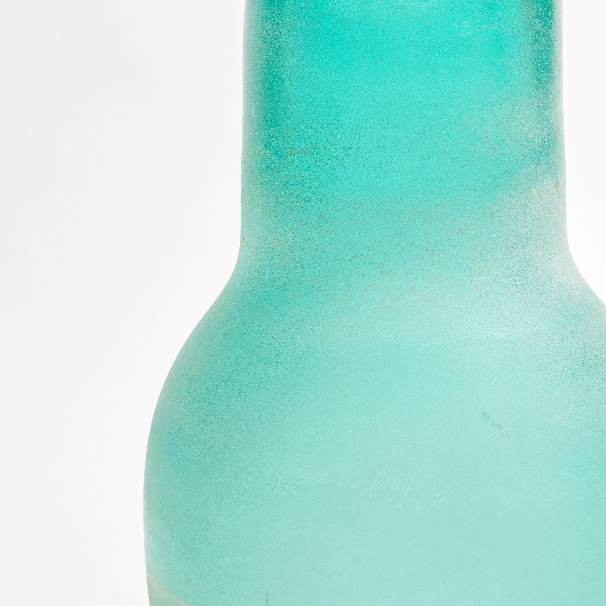 Vase/vase de Murano texturé vert de Livio Seguso pour Arte Vetro, années 1970 État moyen - En vente à Sagaponack, NY